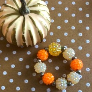 NWT Child’s candy corn inspired fall bracelet